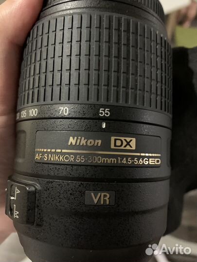 Объектив AF-S DX nikkor 55-300mm f/4.5-5.6G ED VR