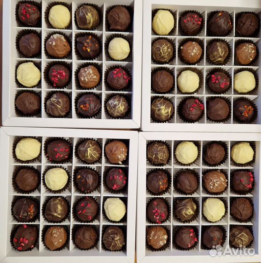 Шоколадные конфеты-трюфели ручной работы