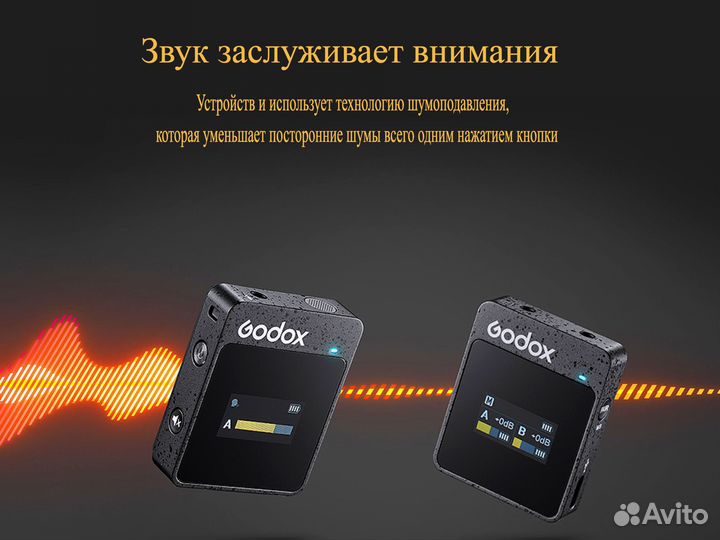 Петличная радиосистема Godox MoveLink II M2 новая