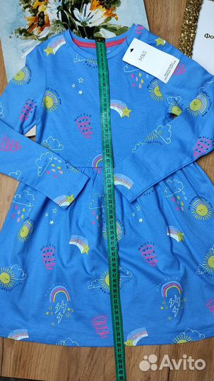 Платье хлопковое M&S 116 новое