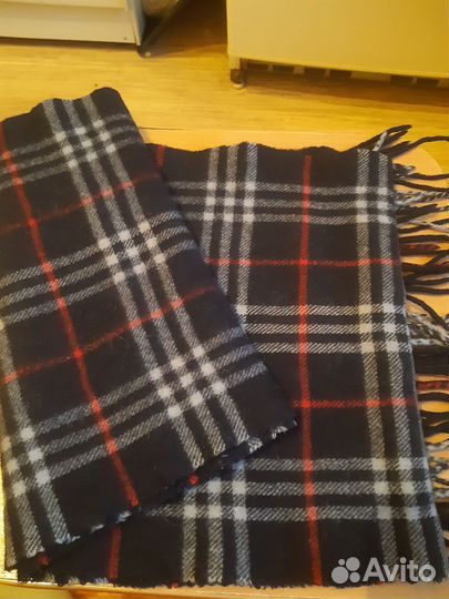 Шарф burberry синий