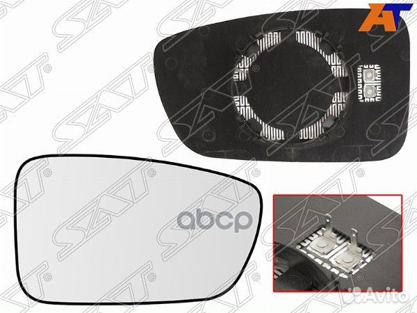 Полотно зеркала hyundai sonata VI 09-14 RH сфер