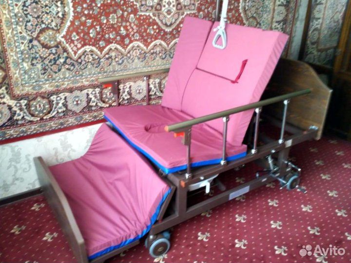 Медицинская кровать мех.пpoкaт для лежачих больных
