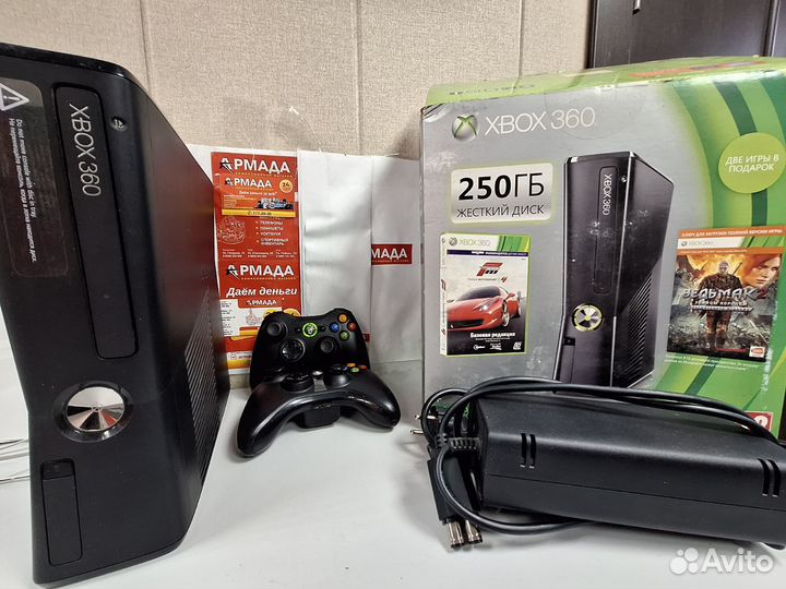 Поб.131Игровая приставка xbox 360'S 250GB(Прошита)