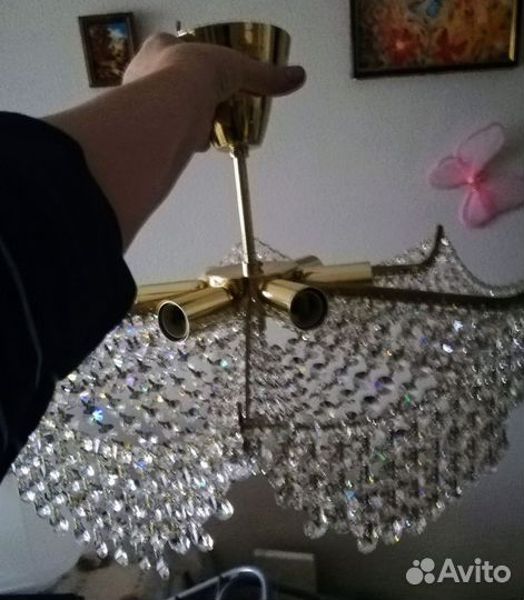 Люстра хрустальная чехия
