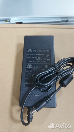 Блок питания для ноут. Тип Asus 19V, 4.74A, новые