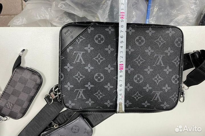 Сумка мужская кожаная louis vuitton