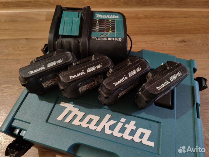 Аккумуляторы Makita BL1815N - 4 штуки набор