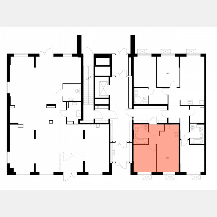 1-к. квартира, 33,5 м², 1/9 эт.
