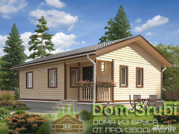 Калязин. Дом из бруса серия Д79mf-34 (10х7). Звони