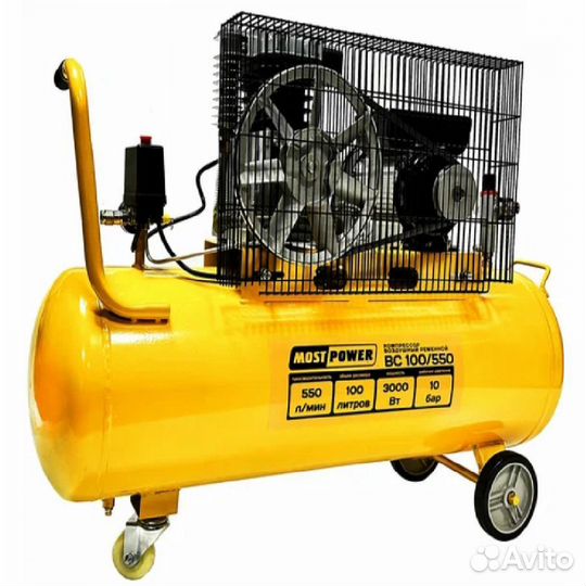 Компрессор ременной 100л