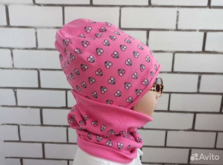 Детская шапка и снуд для девочки