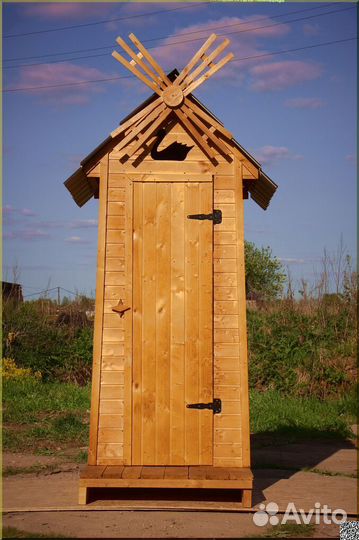 Дачный туалет деревянный GAR205