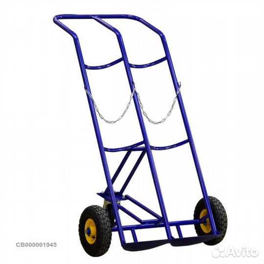 Тележка для перевозки 2-х баллонов с фиксацией рем