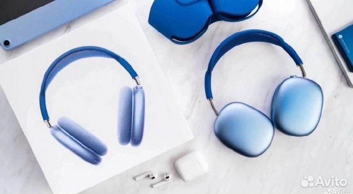 AirPods Max Blue Новые Оригинал, Рассрочка