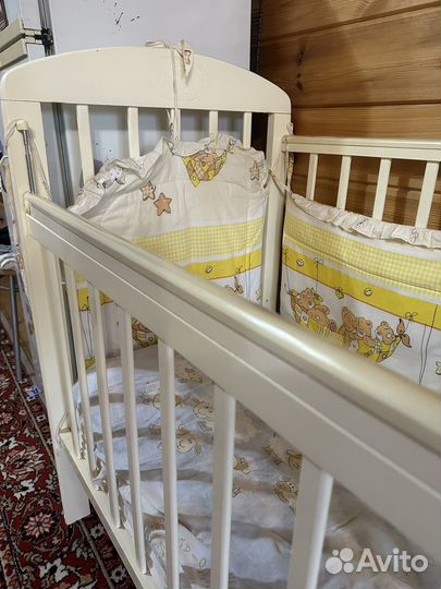 Детская кровать с матрасом ортопедическим