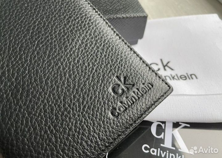 Обложка на паспорт кожаная Calvin Klein