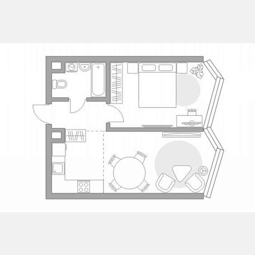 1-к. квартира, 42,7 м², 22/39 эт.