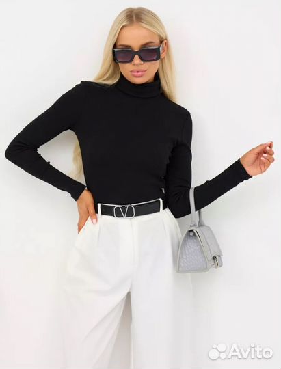 Водолазка черная женская