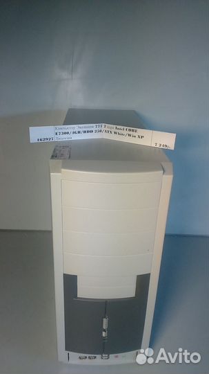 Компьютеры core E7300/4GB/HDD 250/ATX White/Win XP