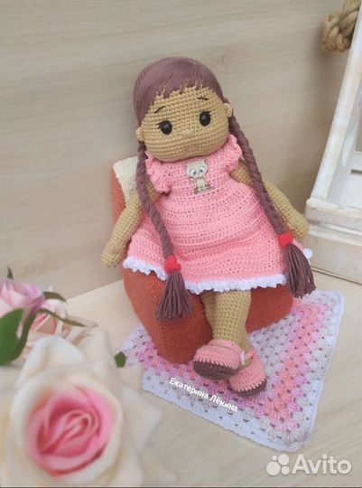 Вязаная Кукла Вязаные игрушки