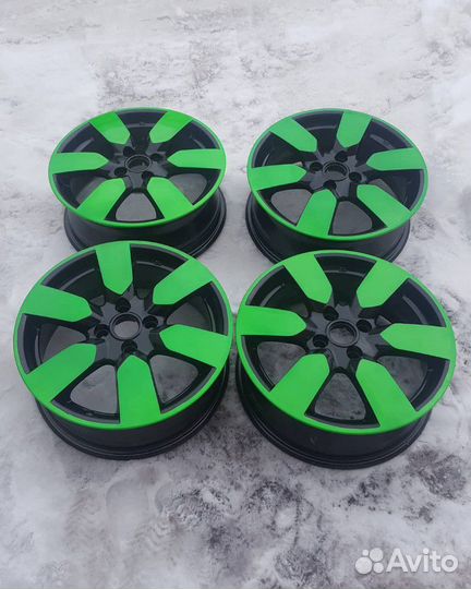 Порошковая покраска дисков, пескоструйная очистка