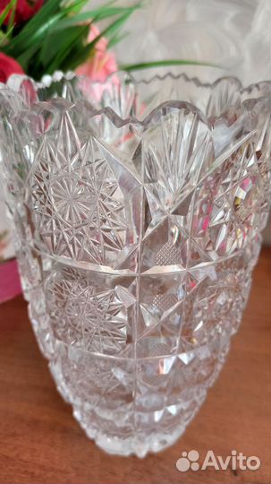 Хрустальная ваза для цветов СССР