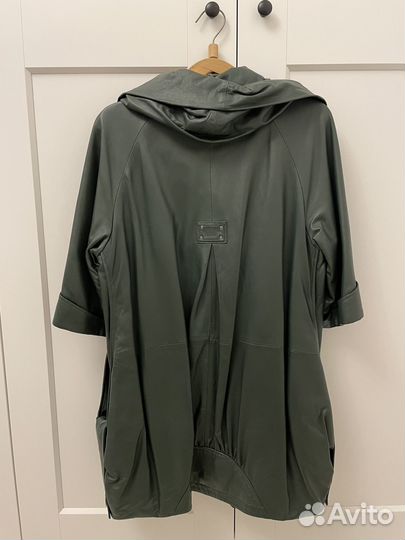 Пальто весеннее кожаное