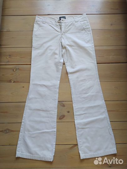Брюки женские светлые летние лёгкие 40-42