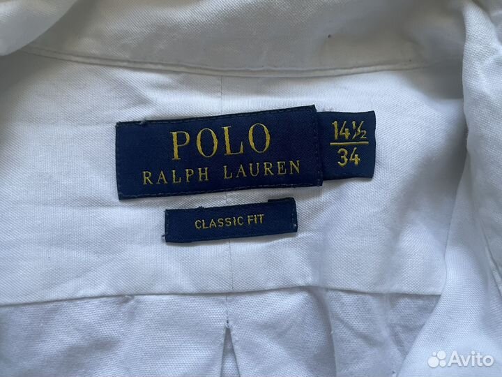 Белая рубашка polo ralph lauren оригинал