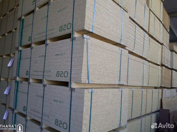 Плита OSB осб-3 осп-3 9 мм Калевала