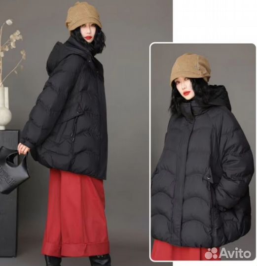 Куртка пуховик на гусином пуху Оверсайз
