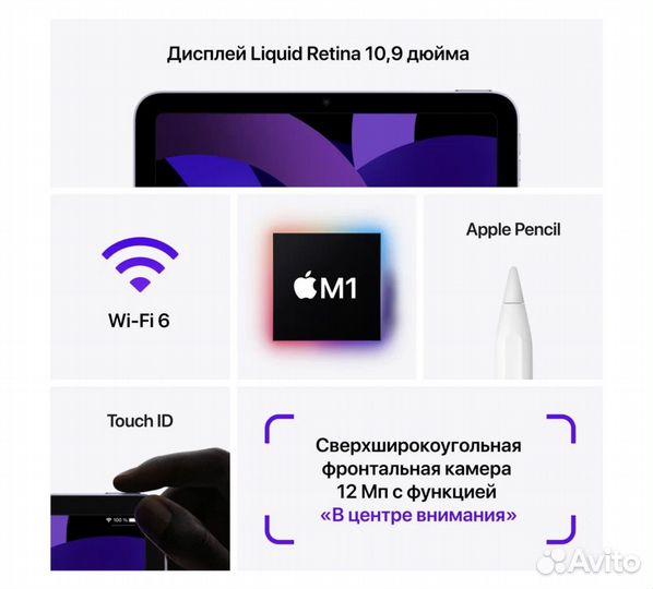 iPad Air 5 m1 2022 64gb wifi+sim