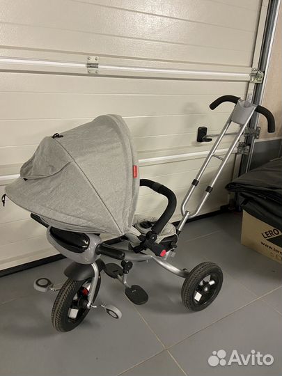 Трехколесный велосипед с ручкой Tech Team Luxury