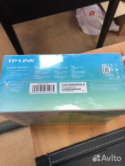 Сетевой адаптер Powerline TP-link TL-PA4010P KIT F