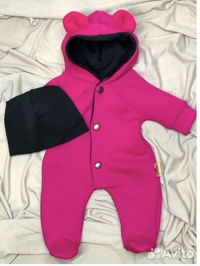 Комбинизон с ушками для куклы