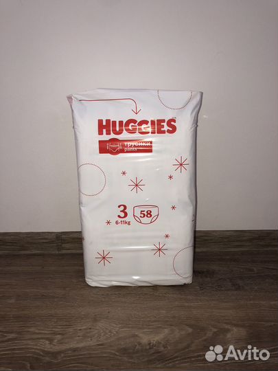 Акция Подгузники трусики Huggies (3) - 116 шт