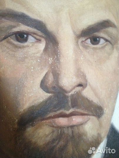 Большой Портрет Ленина 1970 г,холст,масло