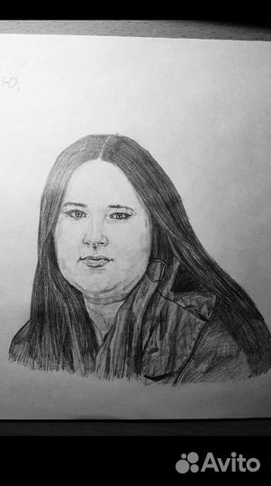 Портрет по фото карандашом