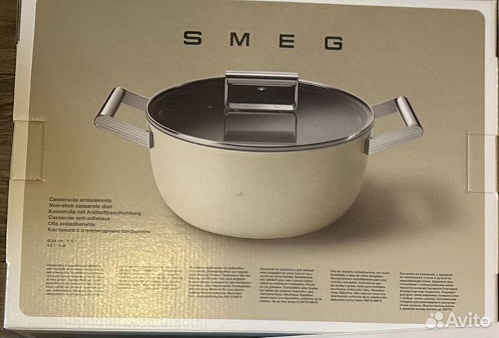 Кастрюля Smeg ckfc2411BLM