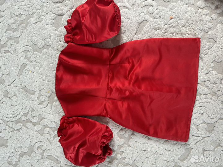 Вечернее красное платье velvet 42 44