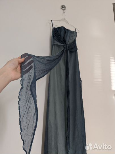 Платье из натурального шёлка Англия винтаж y2k