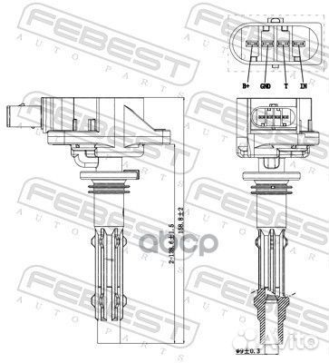 Катушка зажигания 16640-003 Febest