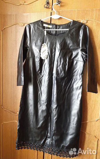 Кожаное платье Zara (новое)