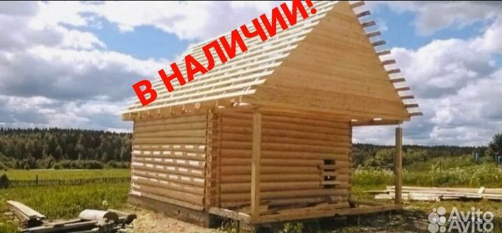 Сруб дачного дома 6х6+3 (строганое бревно)