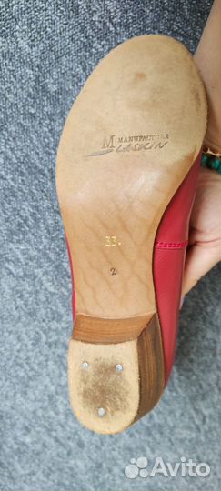 Туфли для танца красные и золотые