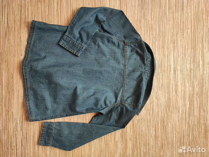 Джинсовая рубашка Benetton р. 120 для девочки