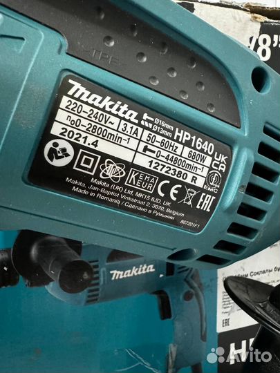 Ударная дрель Makita HP1640 (63184)