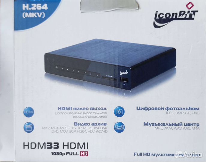Мультимедиа плеер Full HD iconBIT HDM33 hdmi