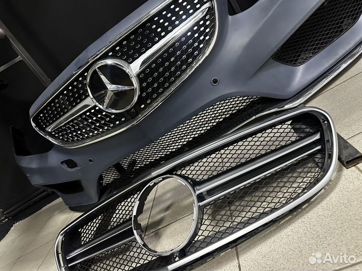 Mercedes benz w212 передний бампер amg пакет